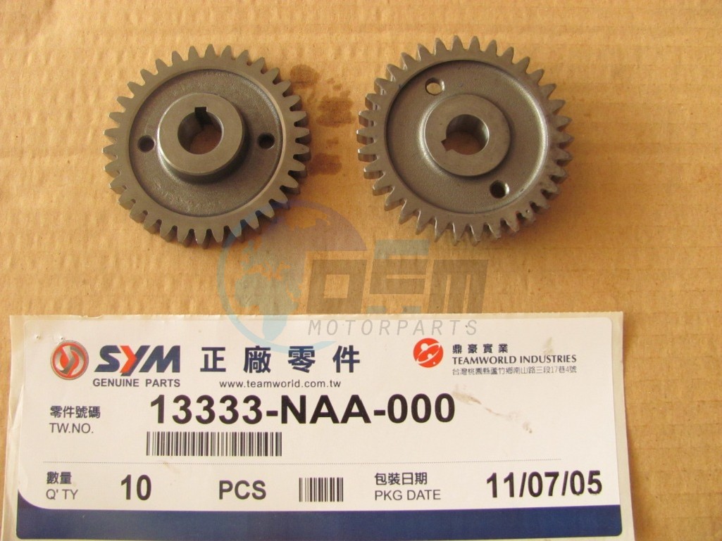 Product image: Sym - 13333-NAA-000 - BALANCER DRIVEN GEAR  0