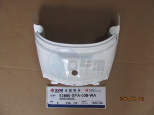 Product image: Sym - 83650-XFA-000-WA - RR. UP. CENTER COVER (WH-006) 