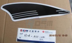 Product image: Sym - 87128-ACC-000 - L. BODY COVER EMBLEM 