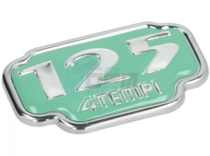 Product image: Vespa - 577125 - 125 4TEMPI  name plate  