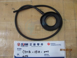 Product image: Sym - 1750B-XFA-000 - FUEL GUIDE RUBBER ASSY 