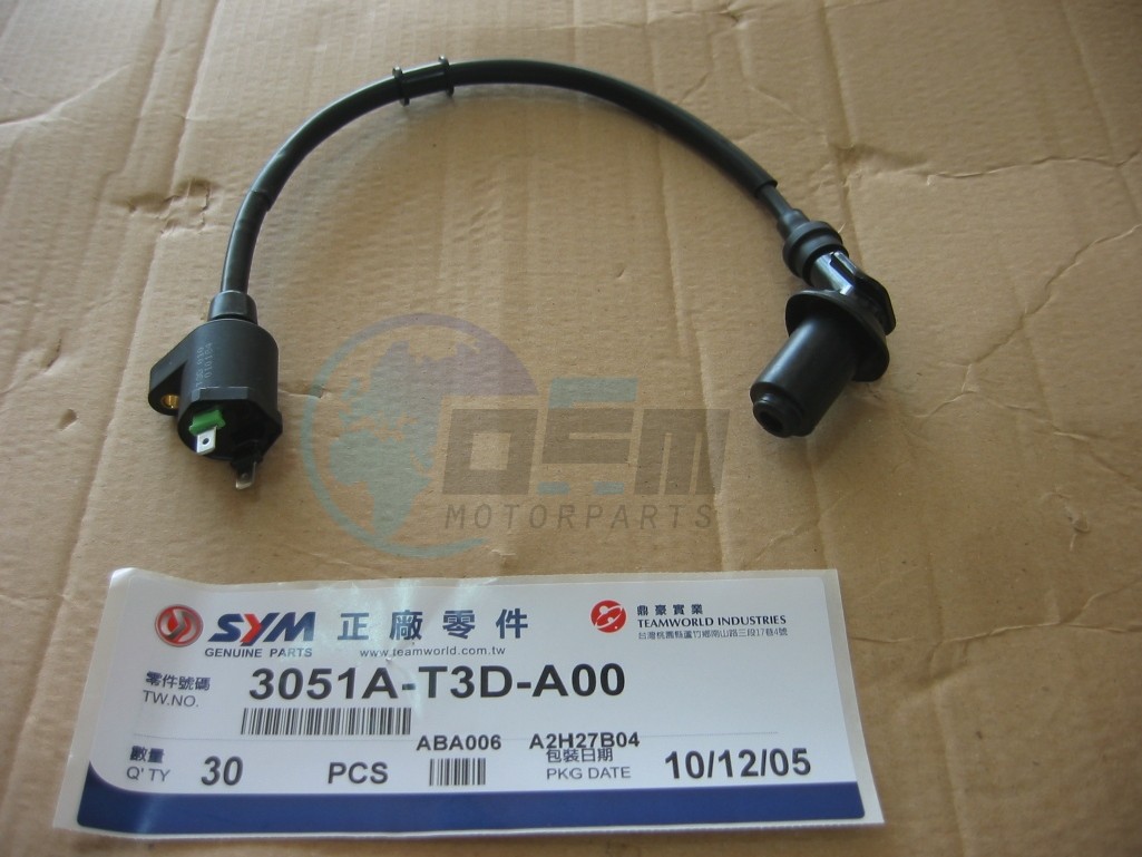 Product image: Sym - 3051A-T3D-A00 - IGN. COIL ASSY  0