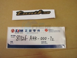 Product image: Sym - 87126-A4D-000 - BODY COVER EMBLEM 