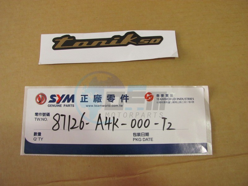 Product image: Sym - 87126-A4D-000 - DECOR XTONIK 50X CHROME  0