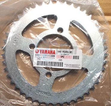 Product image: Yamaha - 5VLF54450100 - SPROCKET, DRIVEN (45T)  0