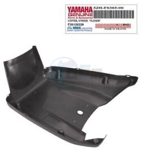 Product image: Yamaha - 5JHF83850000 - COVER, UNDER  "SLIDER" 