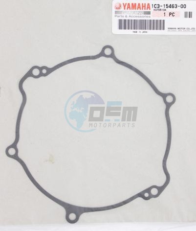 Product image: Yamaha - 1C3154630000 - GASKET, CARBURETOR COVER 2  0