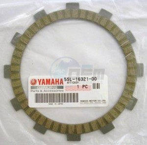 Product image: Yamaha - 5SL163210000 - PLATE, FRICTION 