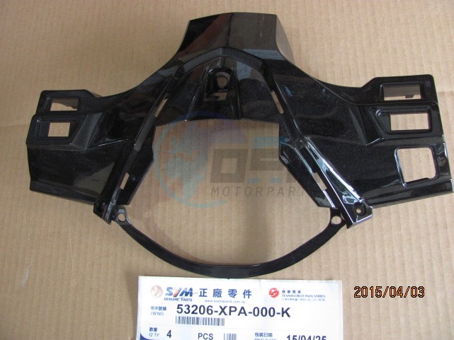 Product image: Sym - 53206-XPA-000-K - RR. HANDLE COVER(GY-010U)  0