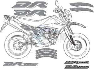 Product image: Suzuki - 990D0-24H00-PAD - STICKER SET DR125SM 