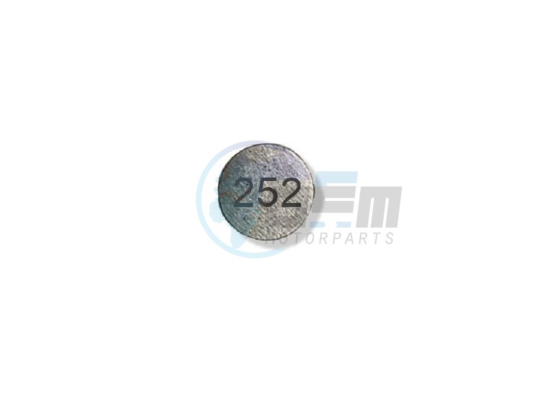 Product image: Sym - 14732-TL1-000-252 - TAPPET SHIM (T: 2.52 MM)  0