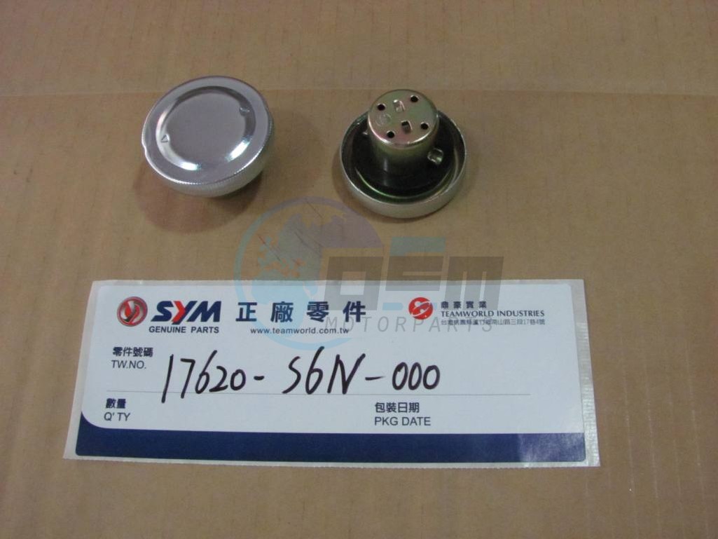 Product image: Sym - 17620-S6N-000 - FUEL FILLER CAP COMP.  0
