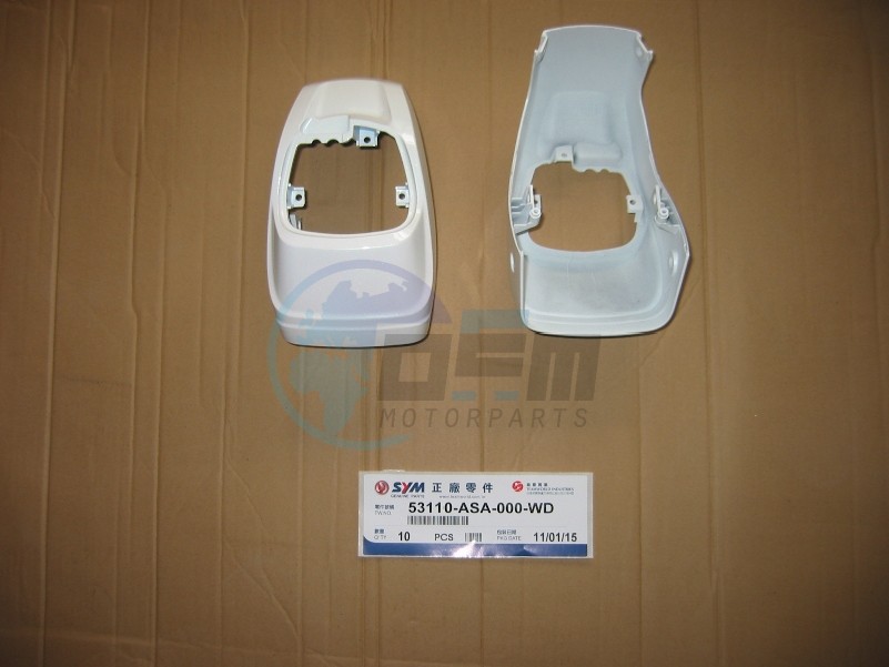 Product image: Sym - 53110-ASA-000-KC - UPPER HANDLE COVER BK007U  1