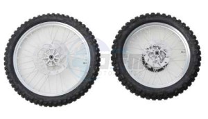 Product image: Rieju - 0/K00.115.0003 - WHEEL SET SPOKED SILVER MRT ENDURO 