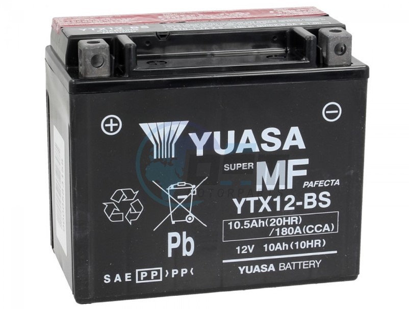 Product image: Piaggio - 583158 - SEALED BATTERY 12V/10AH(YUASA)  0