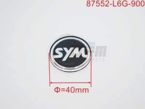 Product image: Sym - 87552-L6G-900 - SYM LOGO 