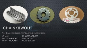 Product image: Sym - CHAINKITWOLF1 - SYM CHAINKIT WOLF125 PU12E1-6/125 SBN/PU12EA (CHAINKITWOLF1) 