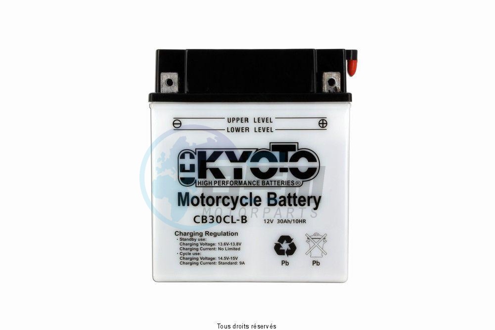 Product image: Kyoto - 712286 - Battery Yb30cl-b L 168mm  W 132mm  H 192mm 12v 30ah Acid 1,8l  1