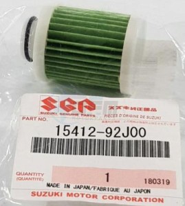 Product image: Suzuki - 15412-92J00 - Fuel Filter  DF 100A/DF 100B/DF 115AT/AZ/DF140AT/AZ/DF150AP/175AP/DF200AP/AT 