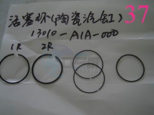 Product image: Sym - 13010-A1A-000 - PISTON RING SET 