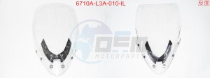 Product image: Sym - *6710A-L3A-010-IL - WIND SCREEN SET(GY-7450U) 