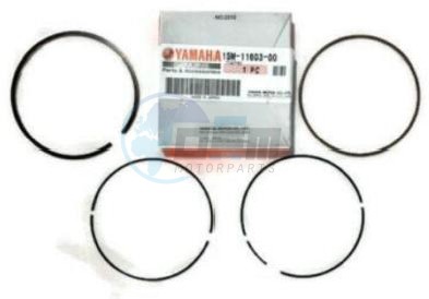 Product image: Yamaha - 1SM116030000 - PISTON RING SET (STD)  0