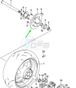 Product image: Suzuki - 69211-04K00-000 - DISC, REAR BRAKE 