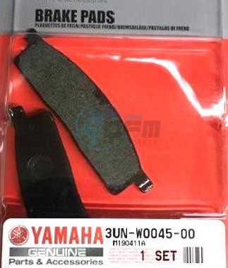 Product image: Yamaha - 3UNW00450000 - BRAKE PAD KIT  0