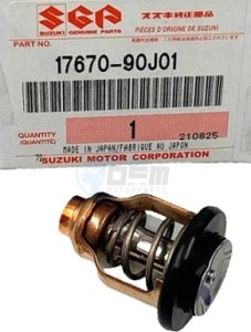 Product image: Suzuki - 17670-90J01 - THERMOSTAT,WATER(60°C) 