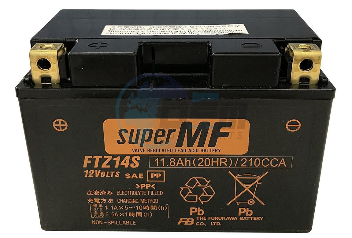 Product image: Suzuki - 33620-31J01 - Battery Assy (FTZ14S,12V.11.2AH)  0