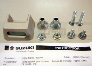 Product image: Suzuki - 997SO-10G00-075 - FITTING SET CARRIER AN650 