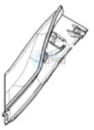 Product image: Vespa - 67551300BR - Right spoiler rear terminal   0