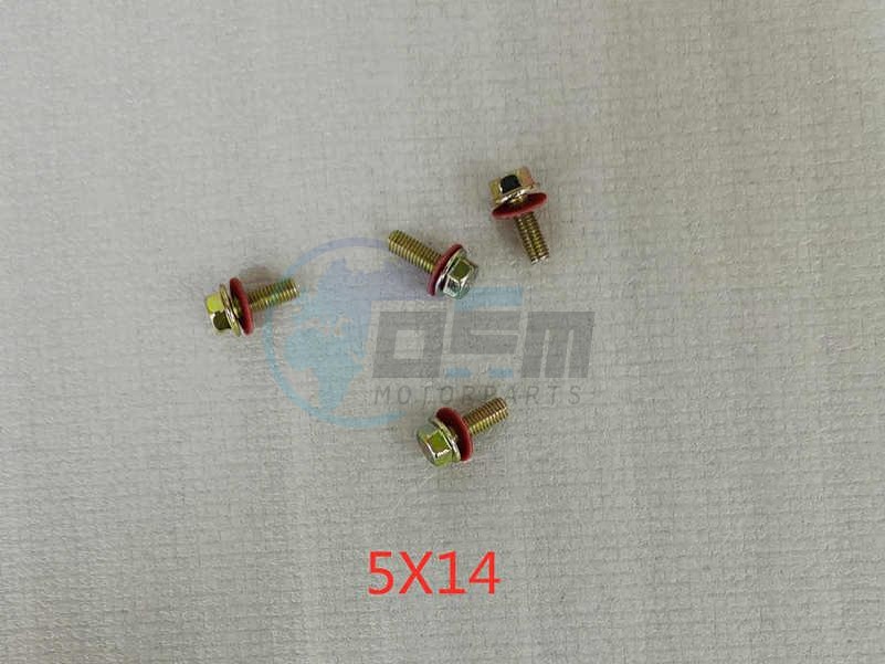 Product image: Sym - 9011A-NHA-000 - FLANGE SCREW M5X14 (4)  0