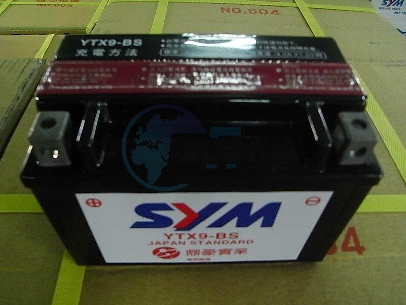 Product image: Sym - 1Y01KV701-Y - BATTERY ASSY 1GTX9BS  1