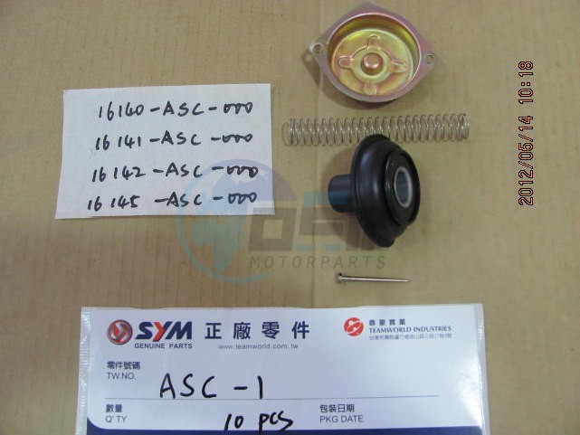 Product image: Sym - ASC-1 - CARBURETOR NEEDLE  0