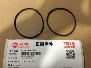 Product image: Sym - 91301-A1A-000 - O-RING 67X2.5 