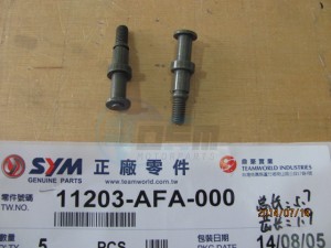 Product image: Sym - 11203-AFA-000 - BRAKE SHOE ANCHOE PIN 