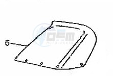 Product image: Cagiva - 8AA066453 - WINDSHIELD 