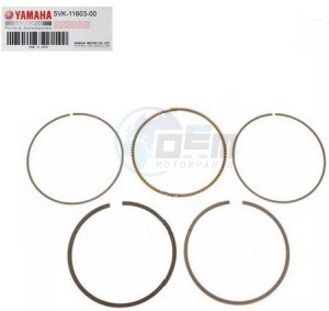 Product image: Yamaha - 5VK116030000 - PISTON RING SET (STD) 