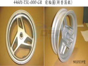 Product image: Sym - 44601-T5L-000-GR - FR. WHEEL, ALLOY WHEEL 