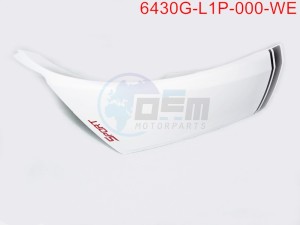 Product image: Sym - 6430G-L1P-000-WE - R. SIDE SPOILER ASSY  WH-005C 