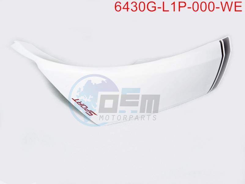 Product image: Sym - 6430G-L1P-000-WE - R. SIDE SPOILER ASSY  WH-005C  0