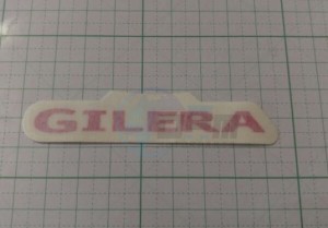 Product image: Gilera - 5739140034 - Gilera name plate 