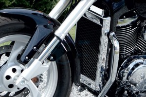 Product image: Suzuki - 99000-99013-K74 - RADIATOR COVER, CHROME 