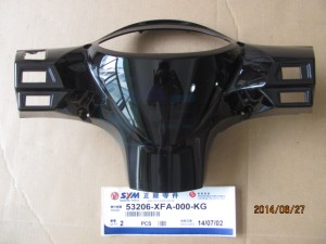 Product image: Sym - 53206-XFA-000-KG - RR. HANDLE COVER BK-5560S 