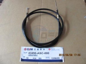 Product image: Sym - 43450-ASC-000 - RR.BRAKE CABLE COMP 