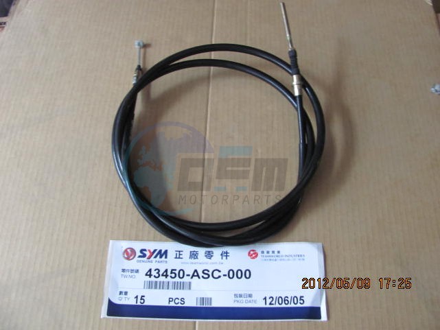 Product image: Sym - 43450-ASC-000 - RR.BRAKE CABLE COMP  0