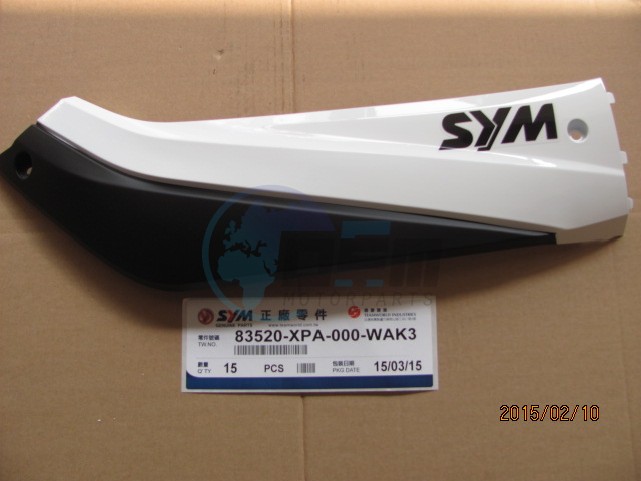 Product image: Sym - 83520-XPA-000-WAK3 - R. SIDE COVER  0