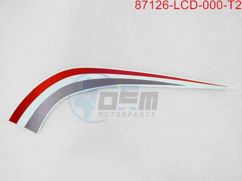 Product image: Sym - 87126-LCD-000-T2 - L. BODY COVER STRIPE TYPE2  0