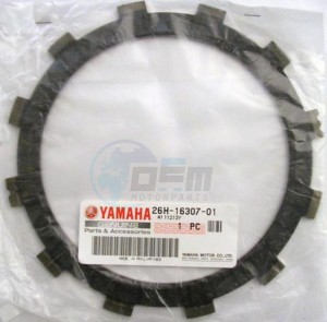 Product image: Yamaha - 26H163070100 - PLATE, FRICTION 2  